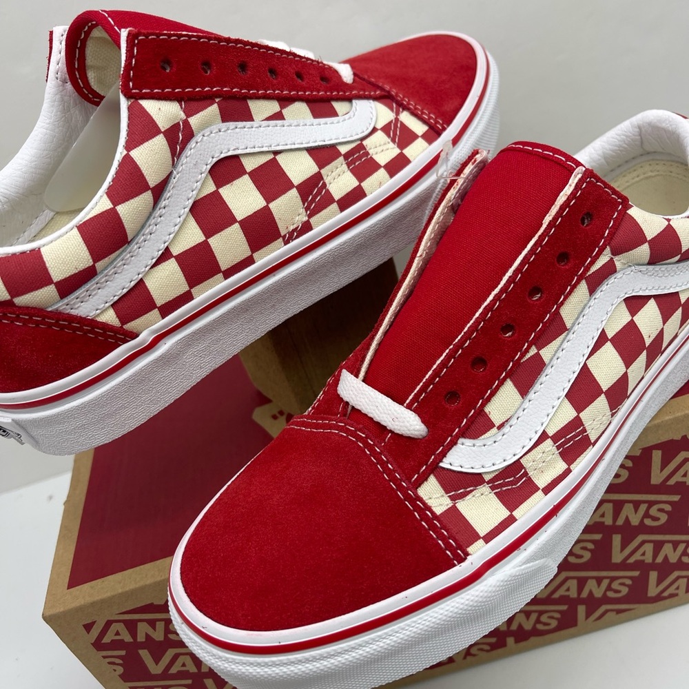 Vans WMNS Old Skool
(Primary Check) Rng Red/White Sneakers 
VN0A38G1P0T - Picture 10 of 16